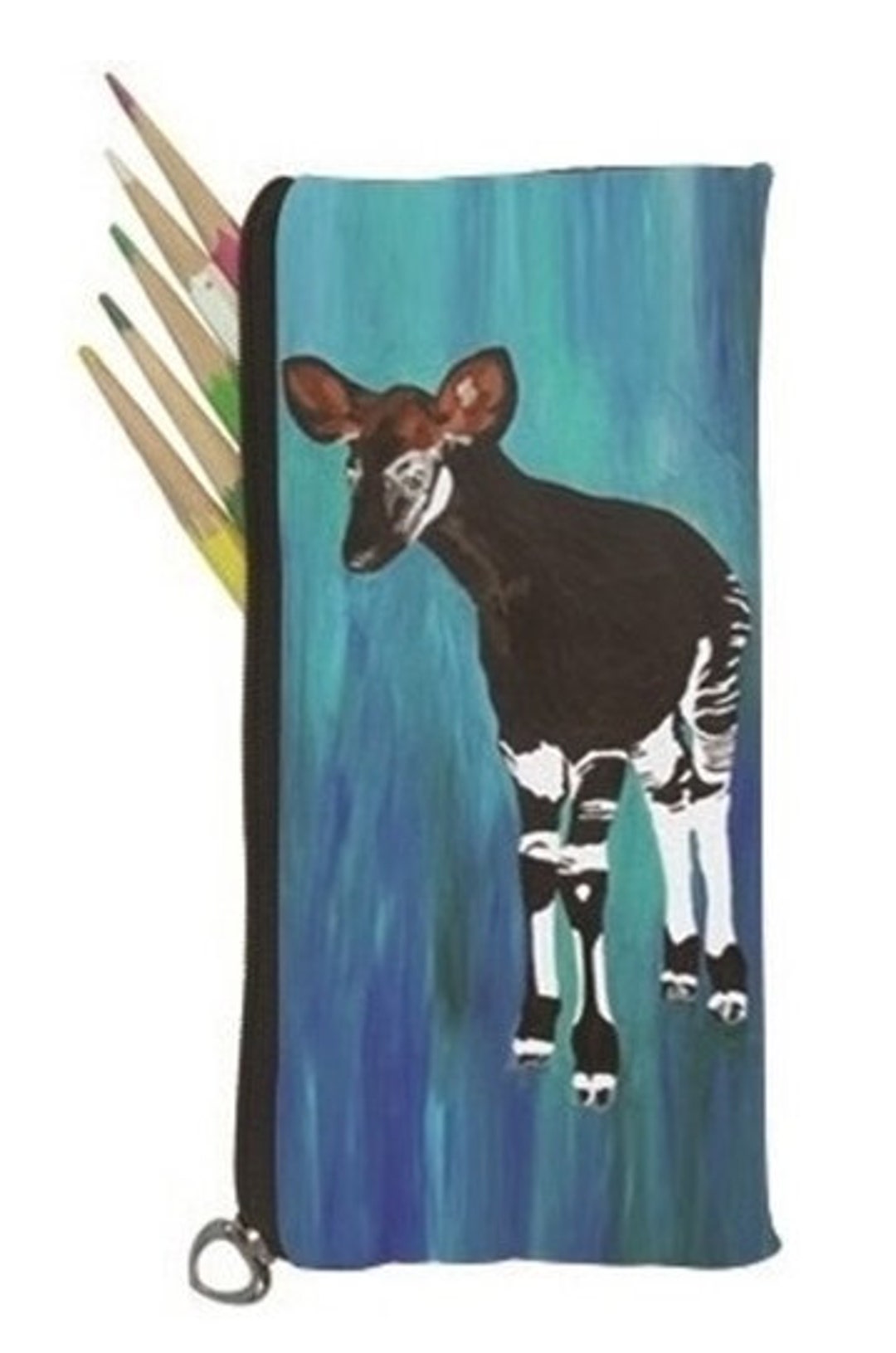 Okapi Small Pencil Bag or Okapi Eye Glasses Case - From My Original Oil ...