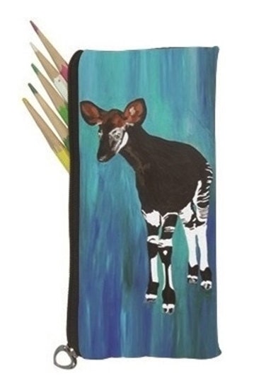 Okapi Small Pencil Bag or Okapi Eye Glasses Case - From My Original Oil ...