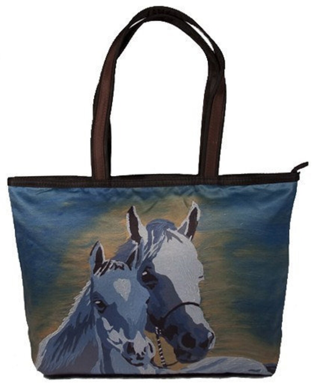 Horses Large Handbag or Horse Tote Bag From My Original Oil Painting, A ...