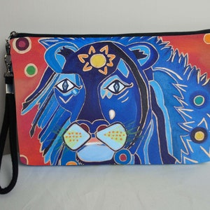 Lion Pouch with detachable strap - From my Original painting A King Tear