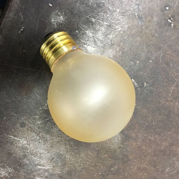 5 pcs 40w GOLD FLAME Painted Light Bulbs for Art Deco 1930s Light Fixtures
