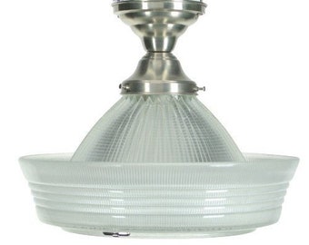 Several available:  RESTORED Holophane Sailor Hat Semi Flush Light Patented 1938, #2205
