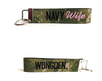 Navy Wife Keychain