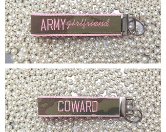 Army Girlfriend OCP Nametape Keychain