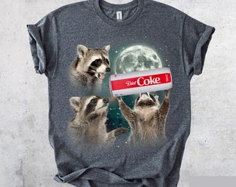 Funny Raccoon Diet Coke T-Shirt - Funny Tee for Animal Lovers