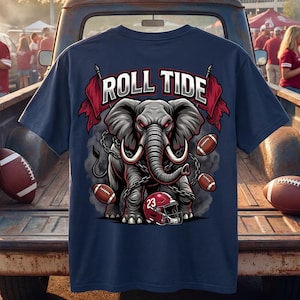 Alabama Roll Tide PNG, Crimson Tide Football Elefant, Bama Spieltag Digital Download