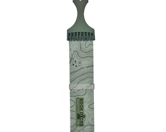 Camo Green Topography Pattern Book Pick