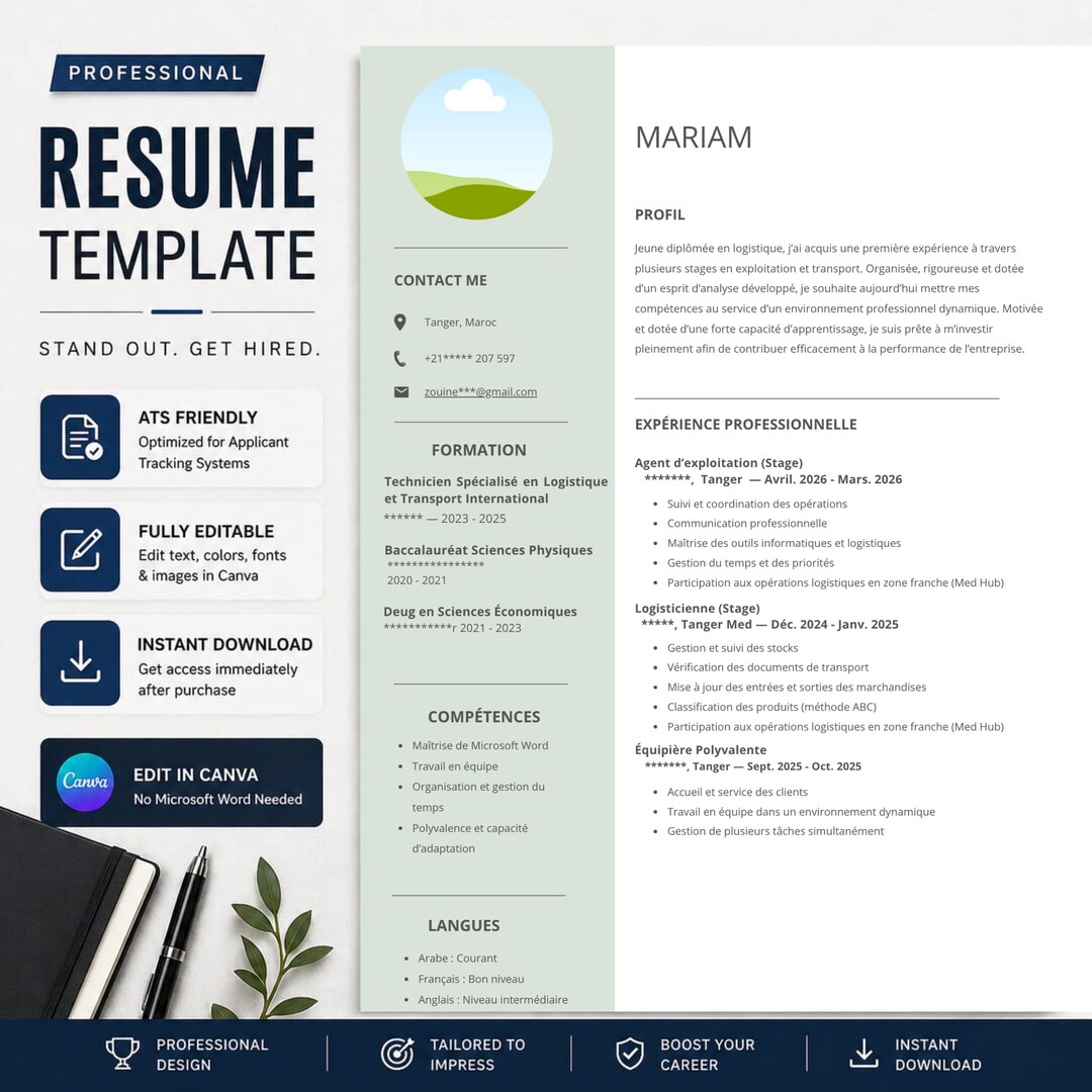 Executive Resume Template | Professional CV Template | ATS Friendly ...