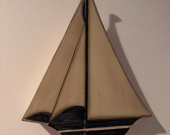 Darling wooden sailboat key cabinet