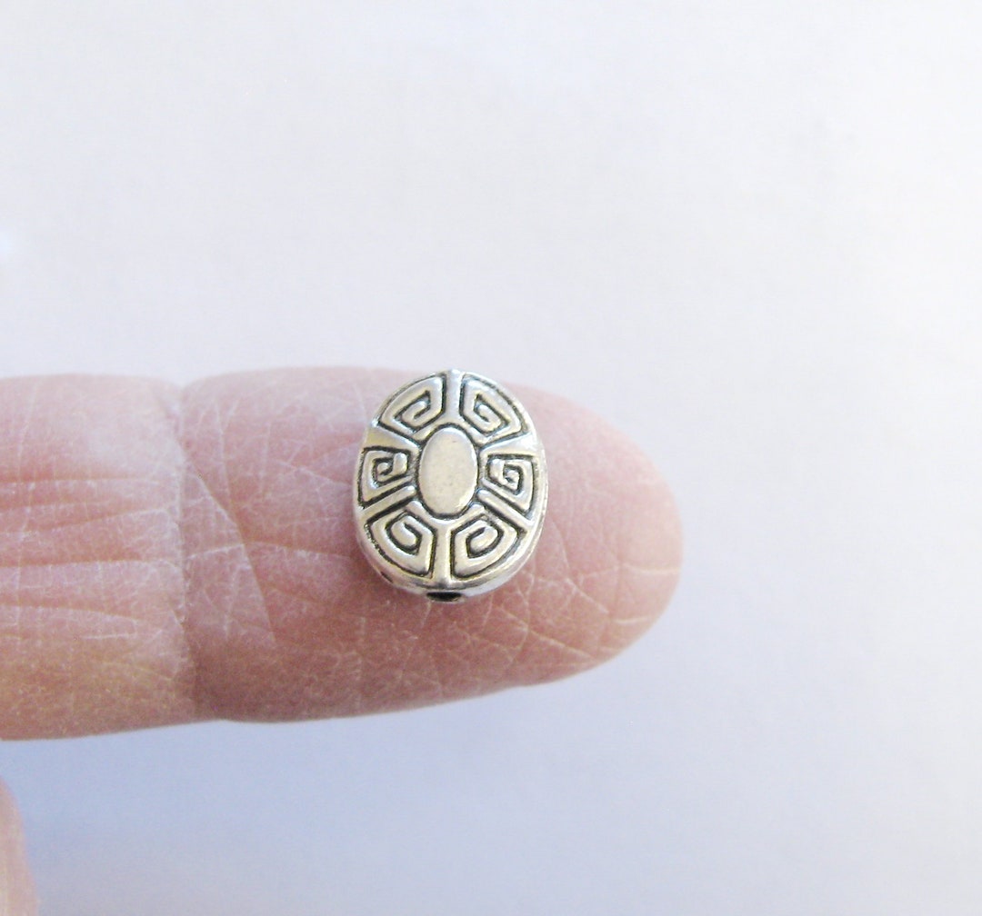 Pewter Beads Pewter Spacers Pewter Findings Pewter Oval Etsy