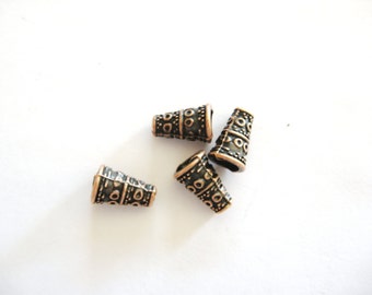 Copper Findings, Copper Cones, Jewelry Cones, Copper Cones for Bracelets, Copper Cones for Necklaces, Copper Beading Cones, Copper End Cones