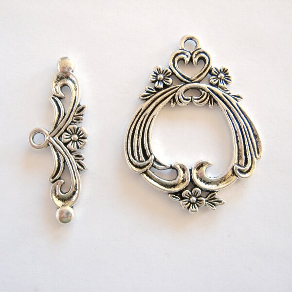 Gorgeous Large Flower Toggle Clasp  for your jewelry projects.