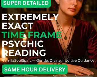 Same Hour Exact Timing Psychic Reading, Precise Time Frame Predictions, How Soon, How Long, Love, Career, Future Timing Insight Reading
