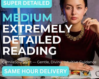 Lectura médium honesta a la misma hora, lectura psíquica intuitiva y pura, percepciones amorosas precisas, mensajes rápidos del alma, orientación espiritual y futura.