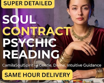 Soul Contract Psychic Reading, Same Hour Reading, Past Life Connection, Karmic Bonds, Future Love, Medium Guidance, Deep Spiritual Insight