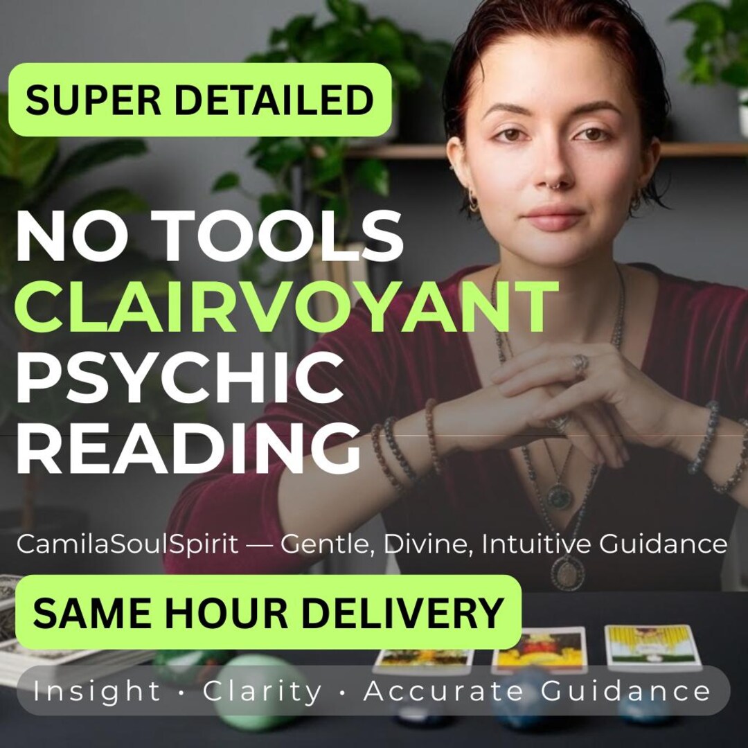 Clairvoyant Reading, Same Hour No Tools Intuitive Blind Reading ...