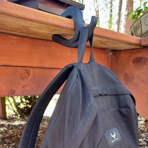Heavy Duty Table Hook for Bags & Backpacks: 35lb Commuter Bag Hanger
