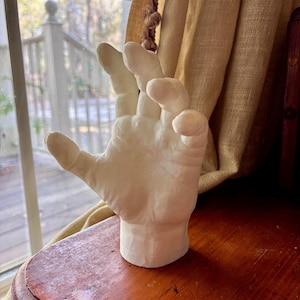 Hand Shaped Curtain Tieback - Unique Wall Hook & Jewelry Holder - Modern Decor - 3D Printed