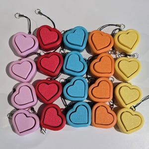 Valentines Button Sensory Fidget Clicker | Stress Relief Desk Toy| Keychain