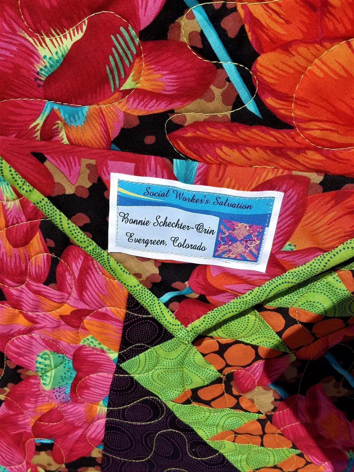 Stunning LOTUS FLOWER Quiltinspired by Kaffe Fassett Fabrics Etsy