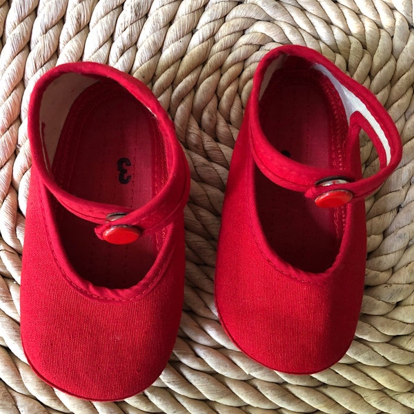Chinese scarlet baby Mary janes