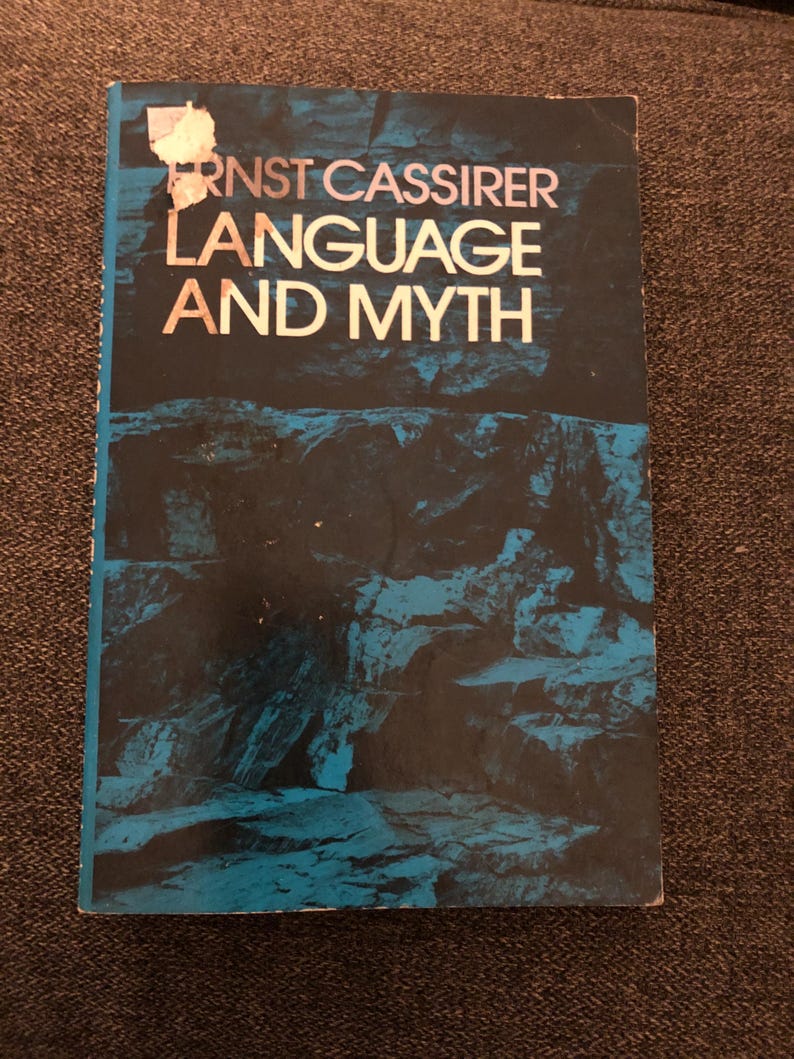 1953 Language and Myth Ernst Cassirer Dover - Etsy