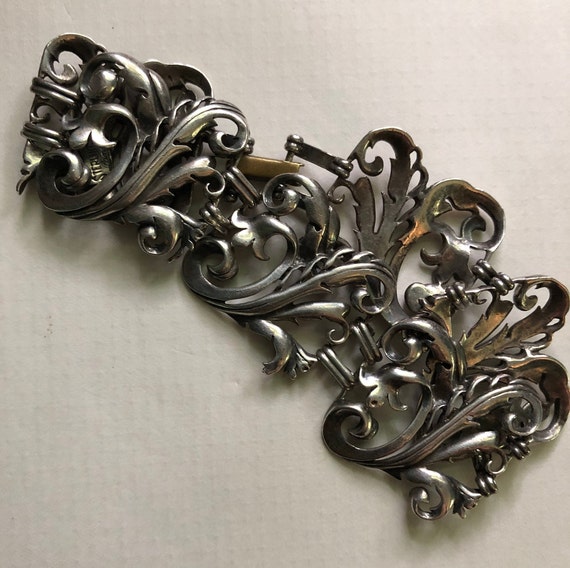 1960s sterling seraph link bracelet - image 7