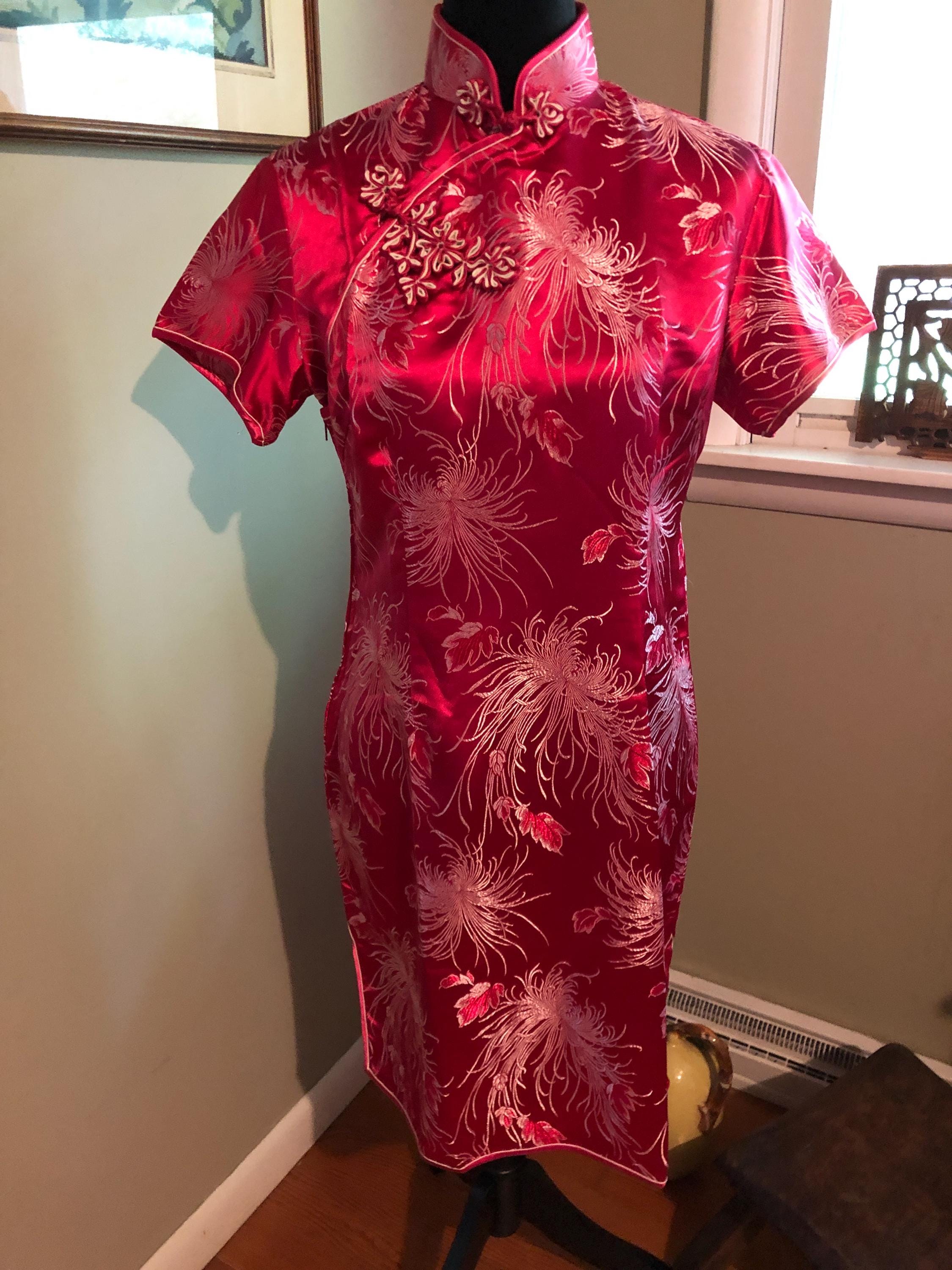Satin Pretty Little Thing Red Oriental Dress NWT Pretty Little