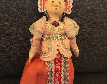 Whimsical Slavic cloth doll