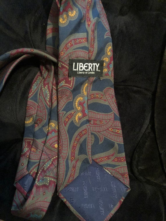 1980s Liberty of London silk paisley necktie - image 2