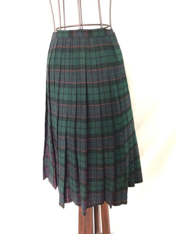 1950s plaid wool skirt