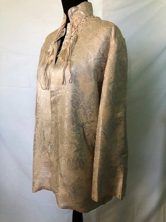1940s Japanese silver thread brocade jacket