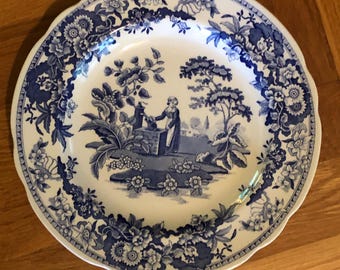 Spode Blue Room Collection Girl at Well 10.5