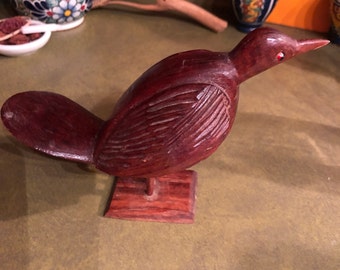 Heavy folk art carved bird