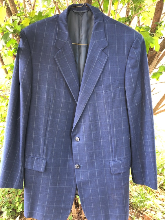 Hickey Freeman, Hickey-Freeman Collection for Sullivans Bloomington Indiana custom tailored blue tattersall sports coat