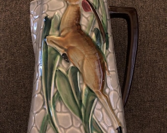 1940s L Batin gazelle pitcher