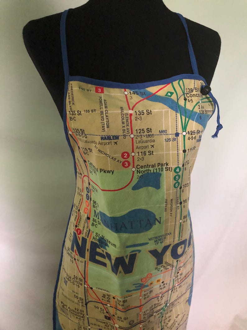 New York City Map Apron - Etsy