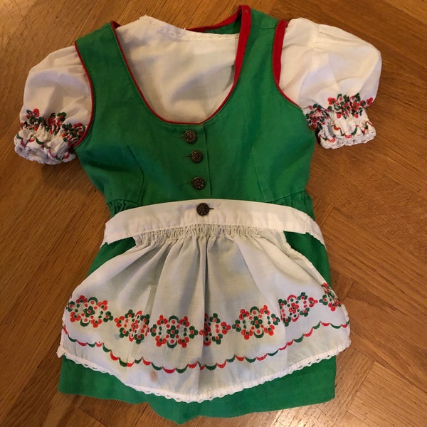 Vintage toddler girl’s German dirndl