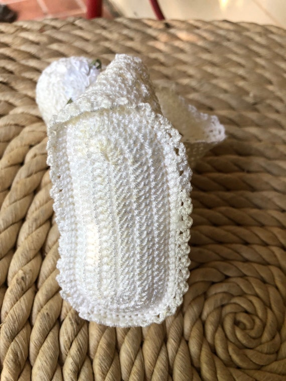 Sweet hand crochet baby Mary Janes - image 5