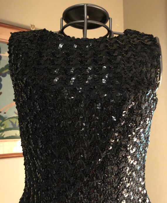 Late 1950s/early 1960s black sequin shell - image 7