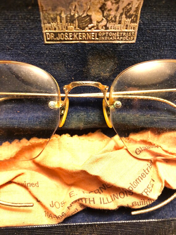 1930s/1940s gold rim glasses - image 4