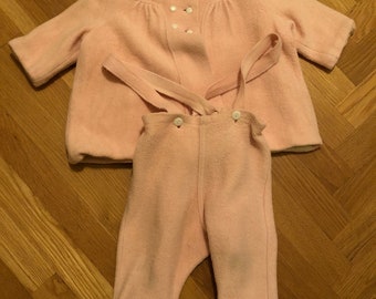 1940s toddler two-piece snowsuit