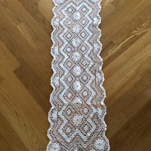 crochet dresser scarves patterns Crochet Table Runner - Gatherings Table Runner
