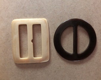 Two 1940s buckles