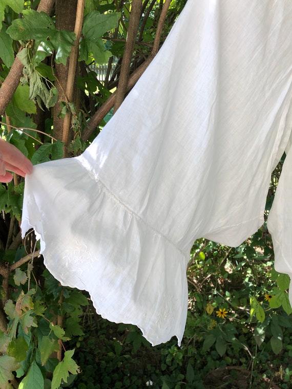 Edwardian white cotton lawn bloomers with sweet f… - image 2