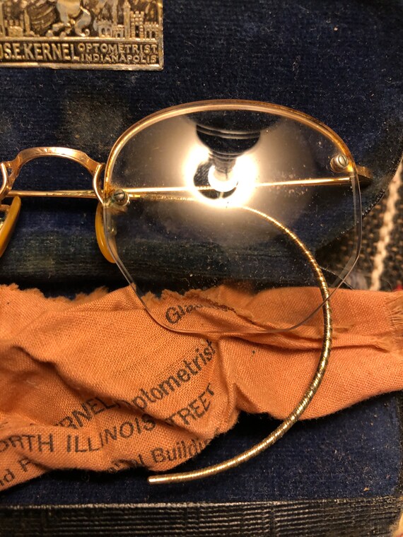 1930s/1940s gold rim glasses - image 3