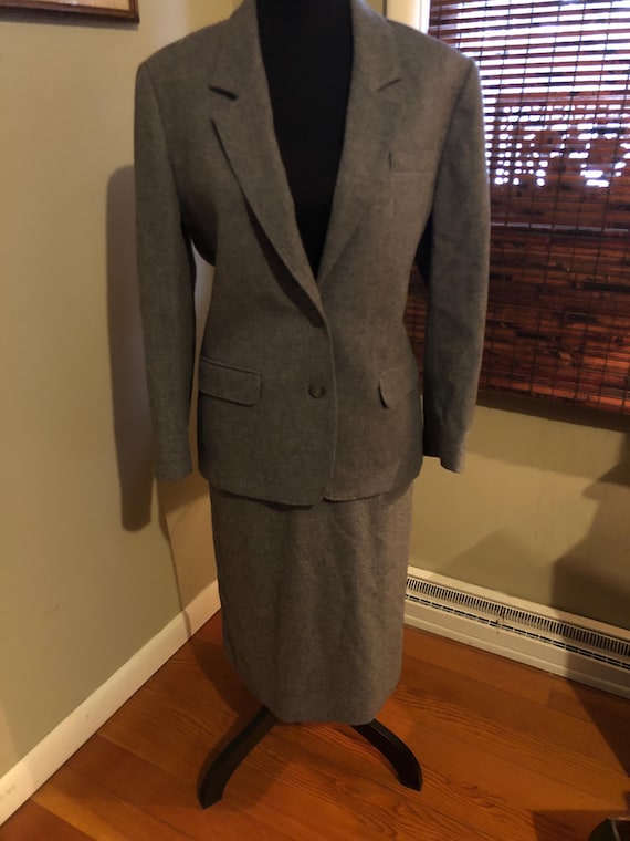 Pendleton mid 1980s gray wool suit - image 1