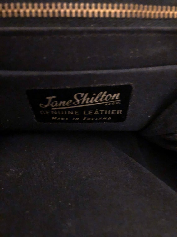 1960s Jane Shilton made in England black leather … - image 8