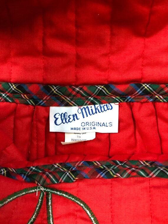 1960s toddler’s red quilted applique jumper so. 2 Gem