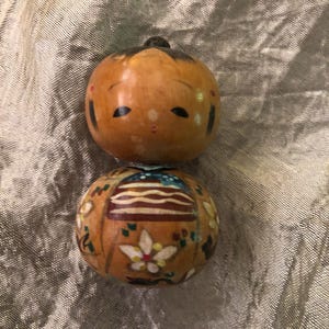 1950s Japanese bobble head kokeshi doll